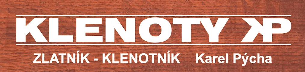 Logo Klenoty KP, zlatník Karel Pýcha